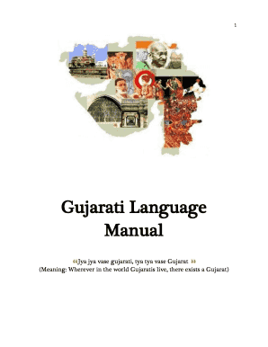 Gujarati Language Manual Language Manuals  Form