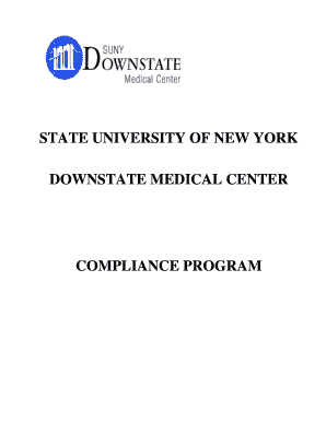 SUNY DMC Compliance Program  Form
