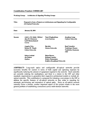 Proposal to Form a Project on Architectures and Signaling for Cse Wustl