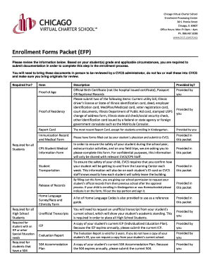 Chicago Virtual Charter School Enrollment Processing Center 38 S  Form