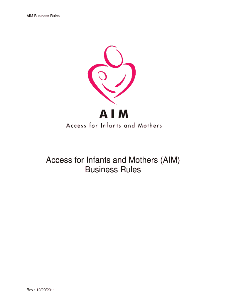 AIM Business Rules Managed Risk Medical Insurance Board Mrmib Ca  Form