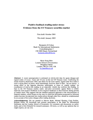 Positive Feedback Trading under Stress Evidence from the US Bis  Form