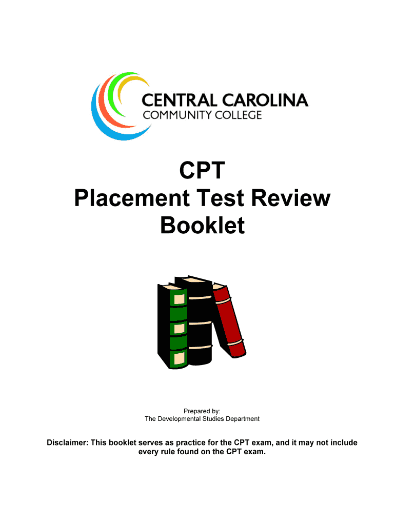CPT Practice Booklet Revised 7 18 13 New Logo 1 DOC  Form