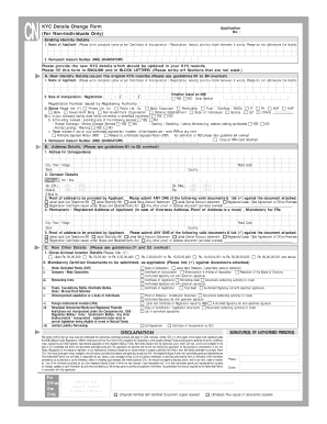 Sbi Kyc Form PDF