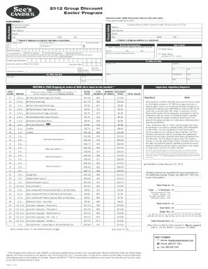 See&#039;s Candy Guide PDF  Form