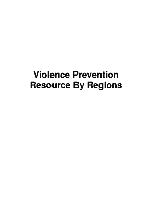 Violence Prevention Resource by Regions Alabama Department of Adph  Form