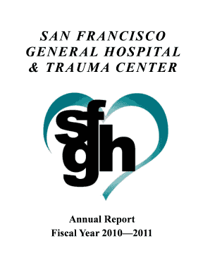 San Francisco General Hospital &amp;amp; Trauma Center Fy20102011  Form