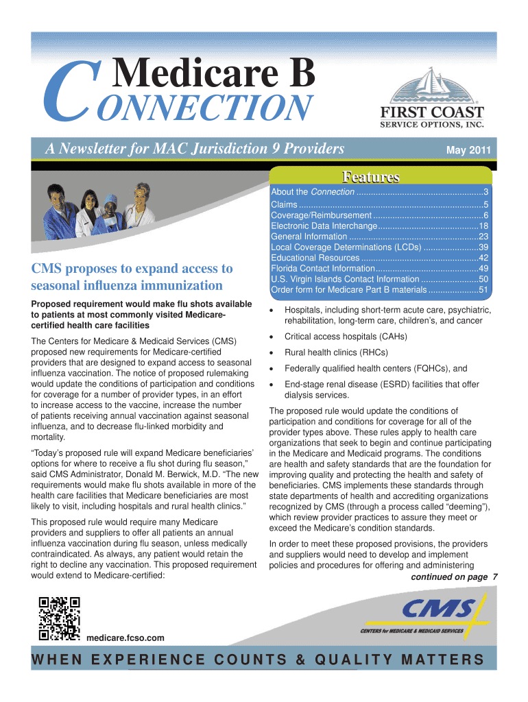 May Medicare B Connection FCSO is First Coast Services  Form