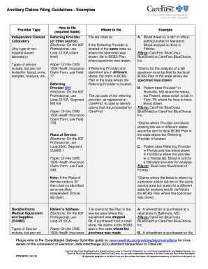  Carefirst Cms1500 Instructions Form 2012