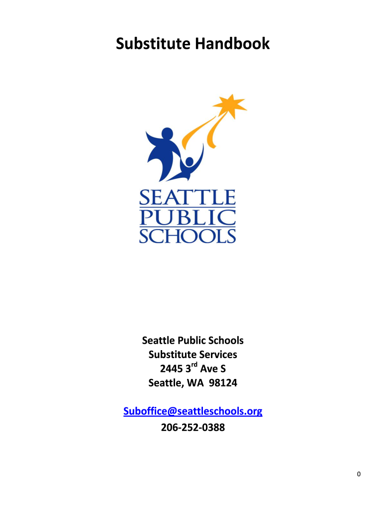 Seattle Public Schools Substitute Timesheet  Form