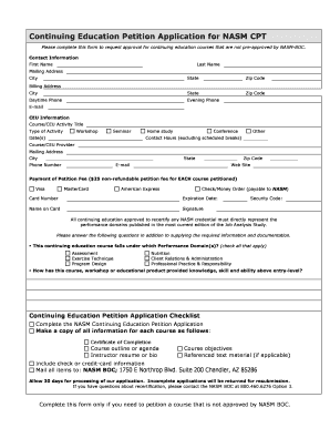 Ceu Registration Form