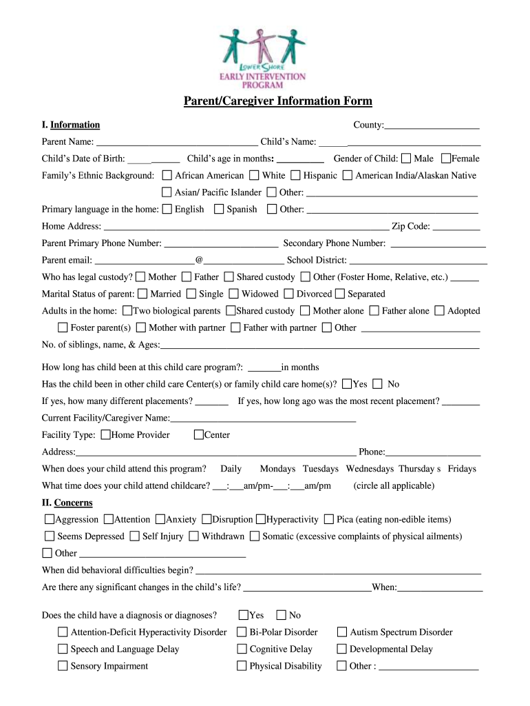  Special Dietary Needs Form for Childcare 2012-2024