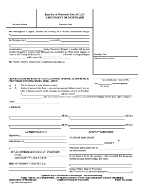 Assignment of Mortgage Form