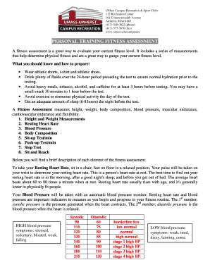 Fitness Assessment Form DOC