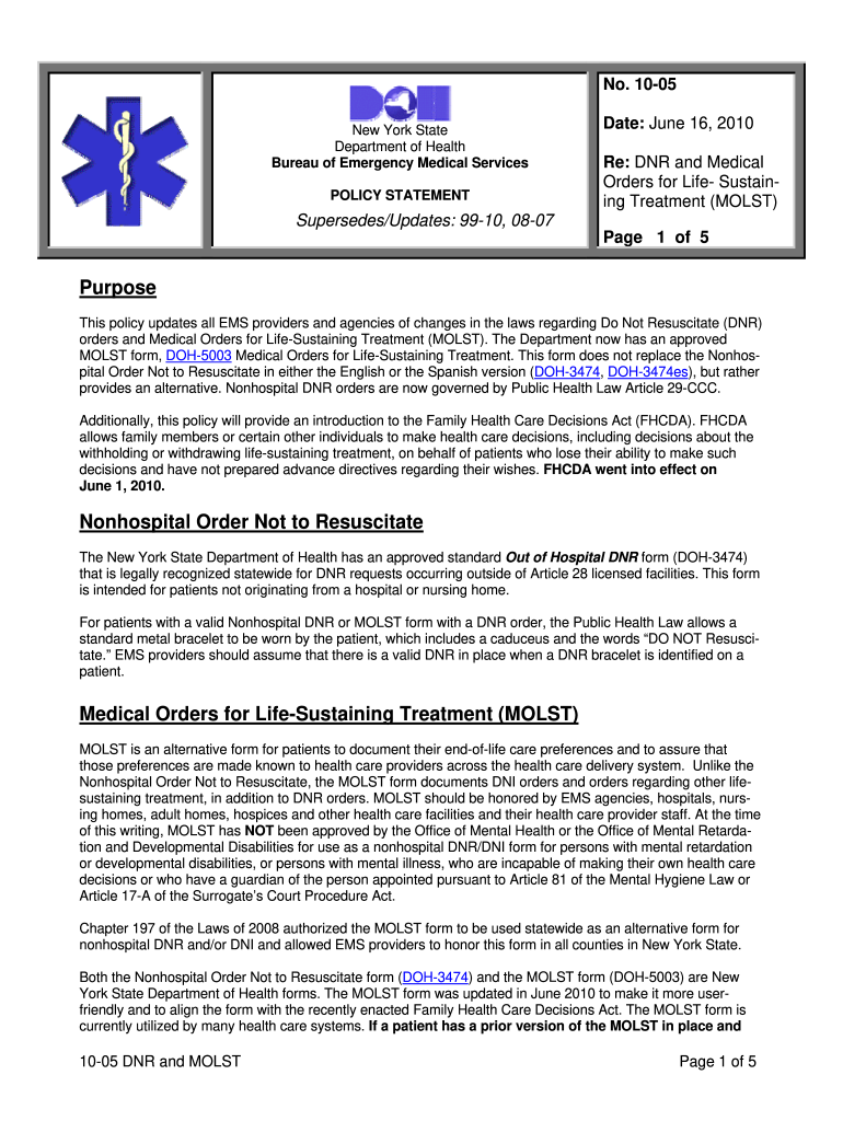  Doh 5003 Form 2010