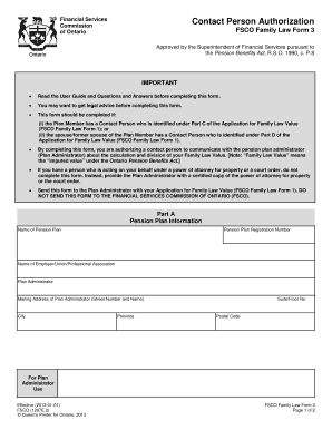 Fsco Form 3