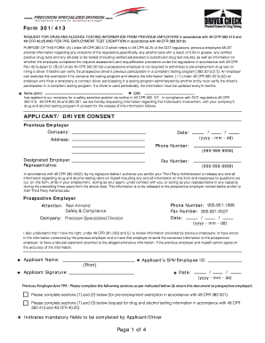 Driver Check Form