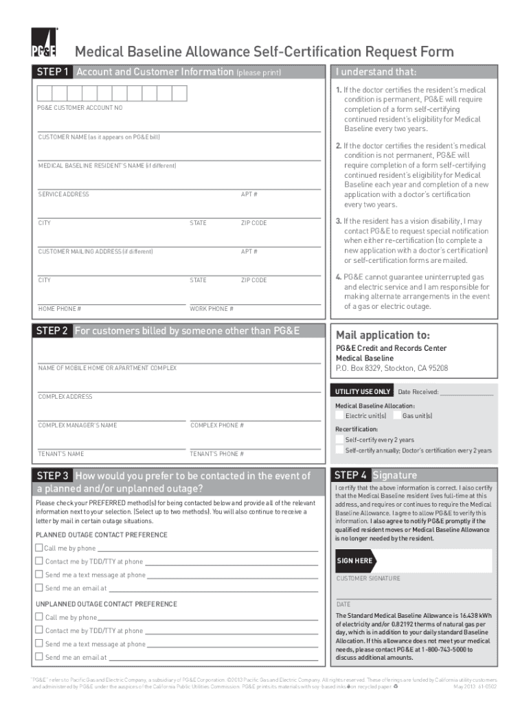 Pge Com Selfcertify Renewal  Form