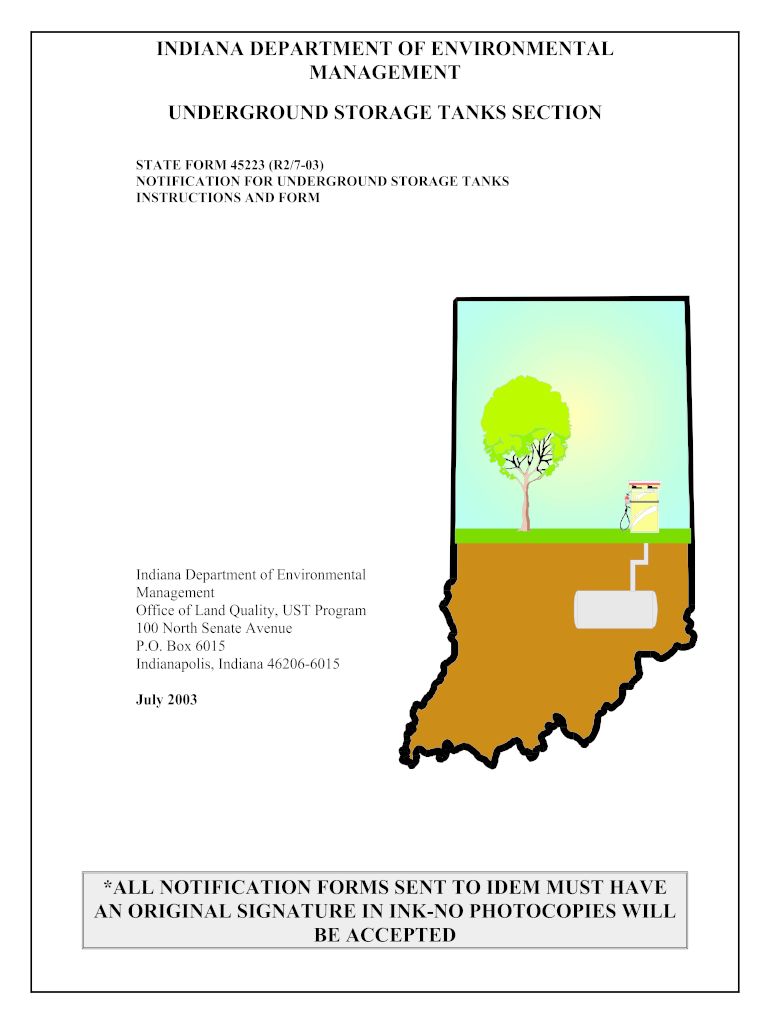  Indiana Form 45223 2003