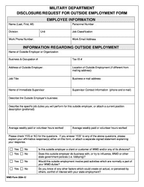 Forms in Millitary Veteran