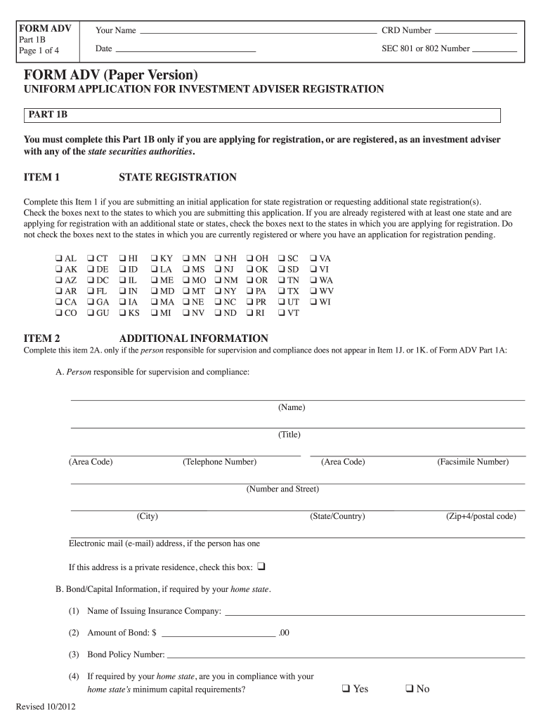  Form Adv 2012-2024