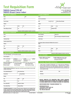 Cancer Type ID Form