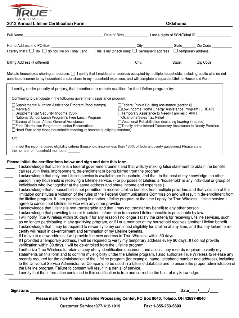Get and Sign True Wireless Arkansas 2012-2022 Form