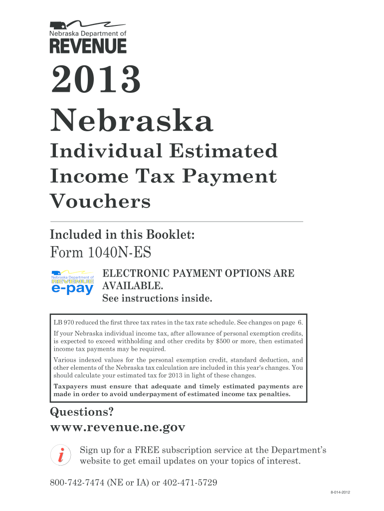  Nebraska Tax Form Fillable 2013