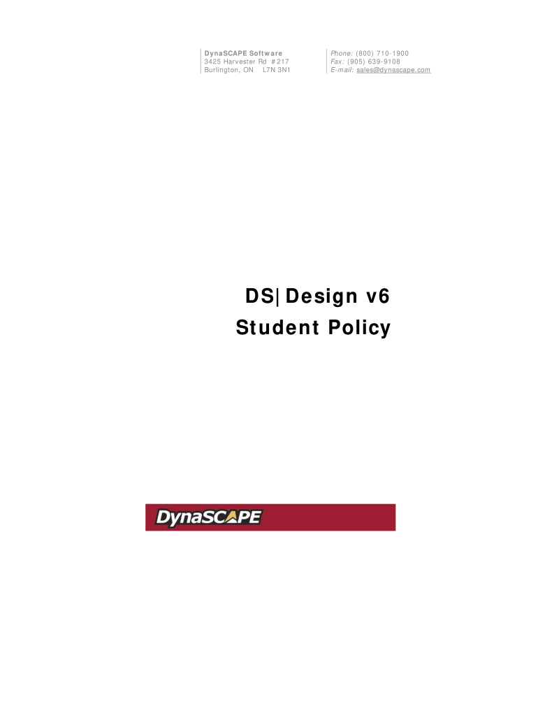 Dynascape Student Edition  Form