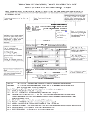 City of Scottdale Tpt Refund Form