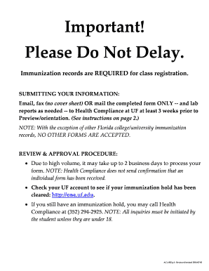  Uf Form Immunization 2016-2024