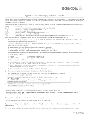Printable Gcse Certificates  Form