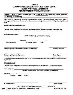 Sample Nurse Protocol Agreement Georgia  Form