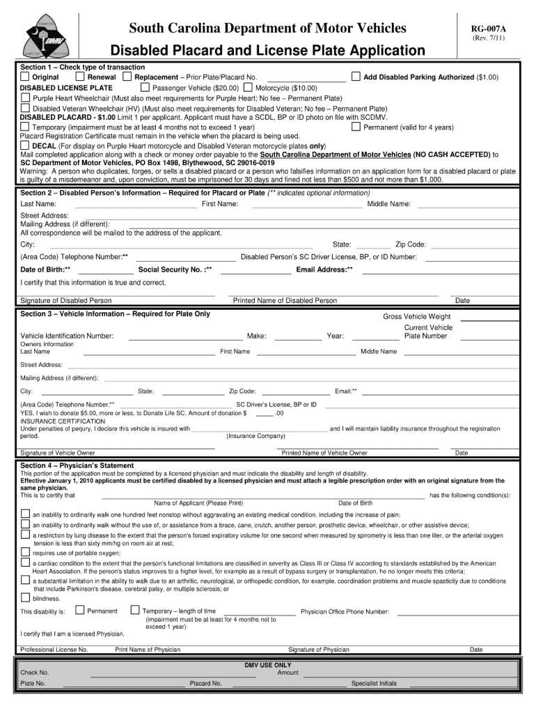  Handicap Paperwork from Sc Dmv Form 2018