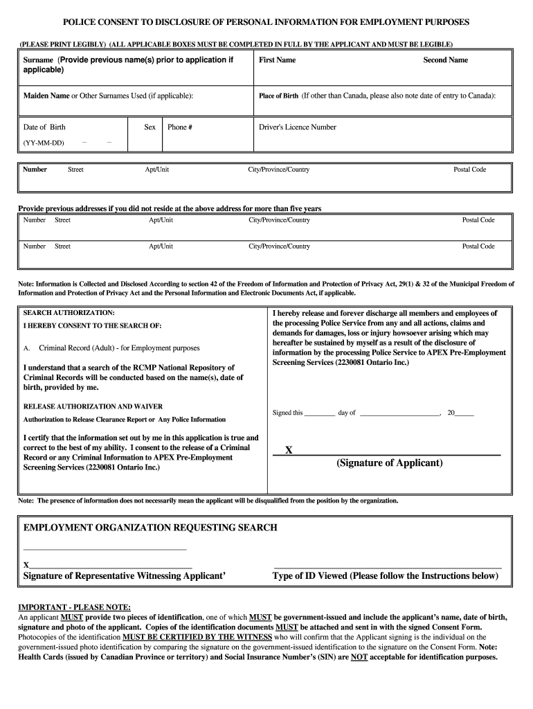 Cpic Consent Form