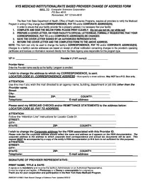 Ny Medicaid Change of Address Form