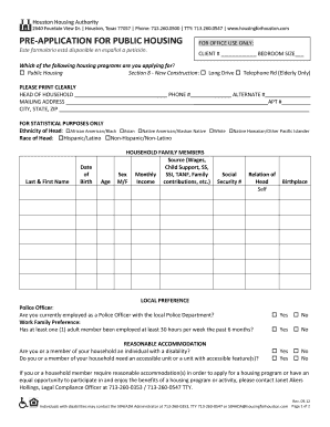 Section 8 Long Drive Form