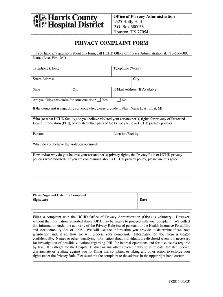  How to File a Hospital Complaint 2003-2024