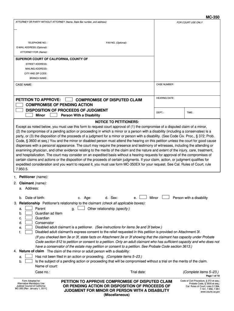 Get and Sign Mc 350 2011-2022 Form