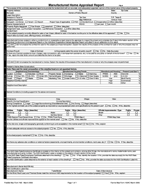 1004c Appraisal Sample  Form