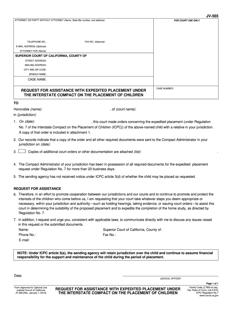 Expedited Placement  Form