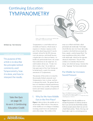 Blank Tympanogram  Form