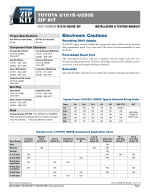 U250e Transmission PDF  Form