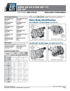Aw60 40le Repair Manual PDF  Form