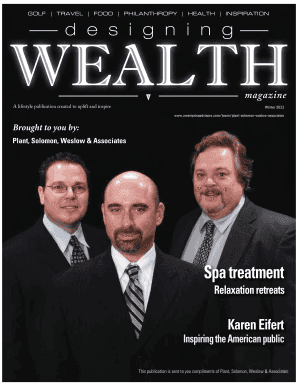 Winter Designing Wealth Magazine  Form