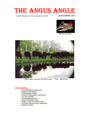 The ANGUS ANGLE Alberta Angus Association  Form