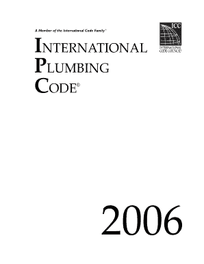 INTERNATIONAL PLUMBING CODE International Code Council Shop Iccsafe  Form