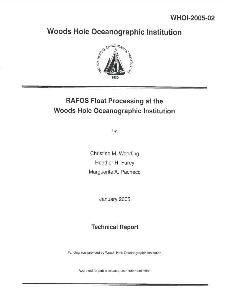 PDF Format Woods Hole Oceanographic Institution Whoi