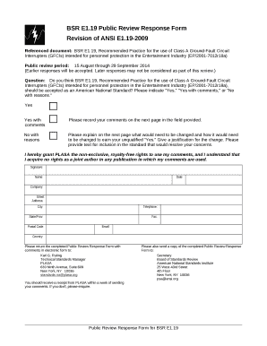 Public Review Response Form Revising Section 4 of TSP Plasa Tsp Plasa