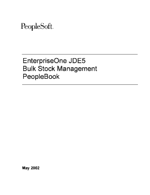 Bulk Stock Management  Form
